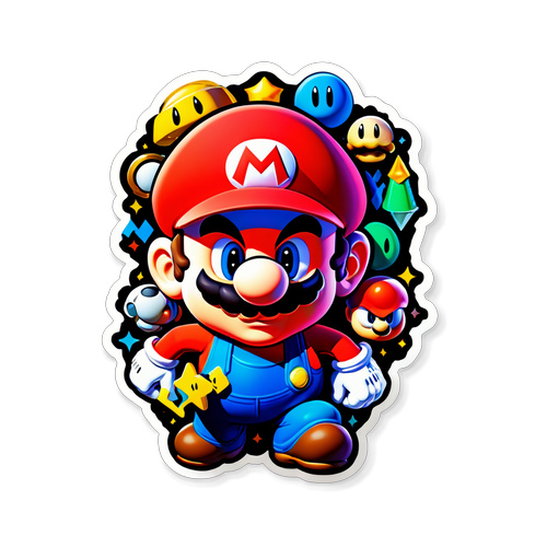 Autocollant stylisé de Mario Gila