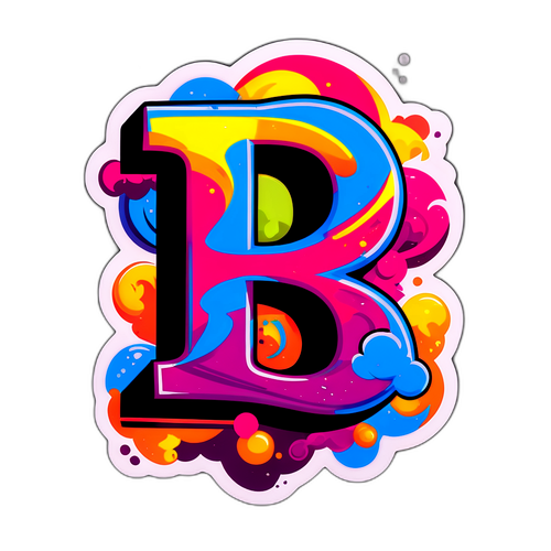 उर्जावान 'B' स्टिकर