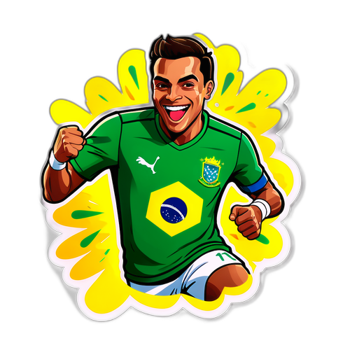 Adesivo Alegre de Vitor Roque