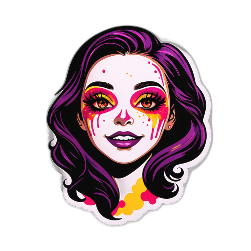 Euphoria Temalı Yüz Stickerı