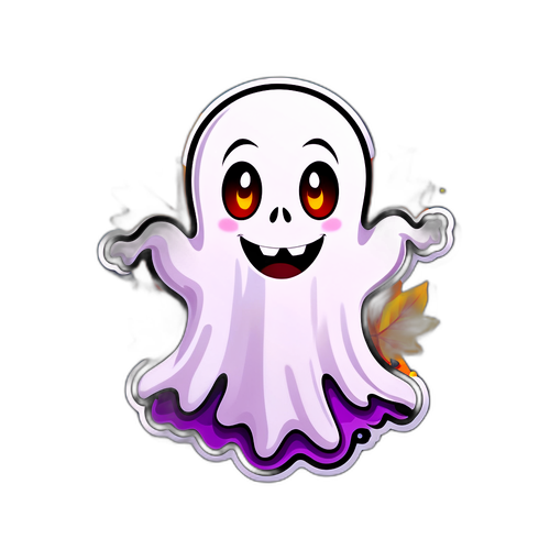 תווית רפאים משחקית לחג ההלואין