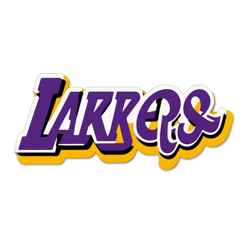 Minimalist Sticker ng 'Lakers'