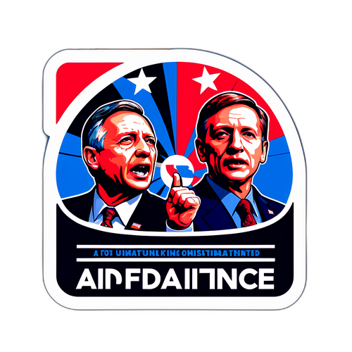 Adesivo con Rhetorica AFD e Messaggio di Unità