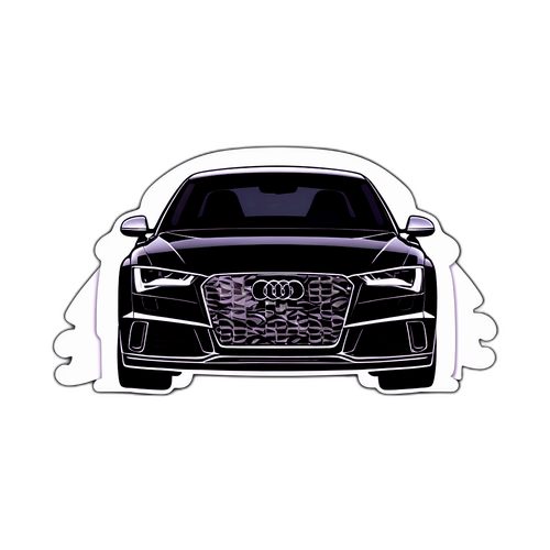 Artistic Audi Crooks Silhouette Sticker