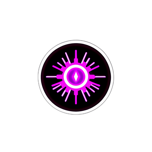 Логотип Палантир с эффектом неонового света