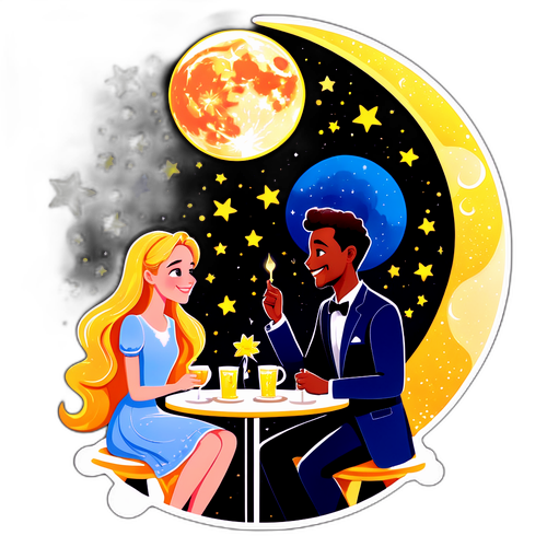 Un rendez-vous romantique sous les étoiles