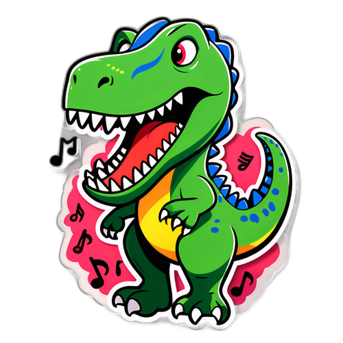 Masayang Dinosaur na Umaawit