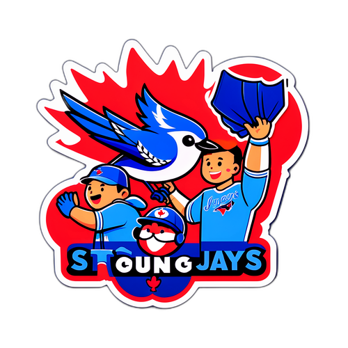 ファンが大声で応援しているイラスト