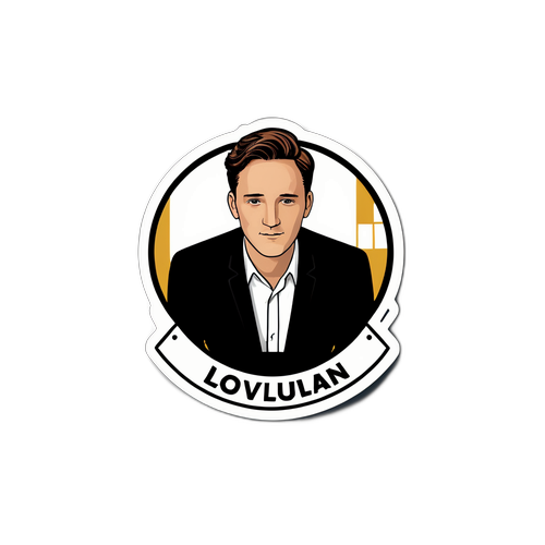 Minimalist Klistermärke med Lewis Pullman