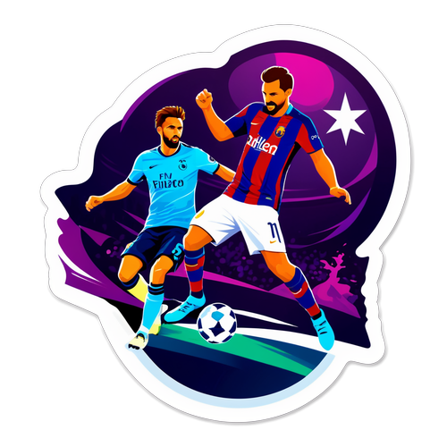 Diseño de un sticker vibrante de la UEFA Champions League