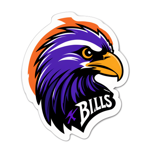 Adesivo Vibrante do Jogo Bills x Ravens