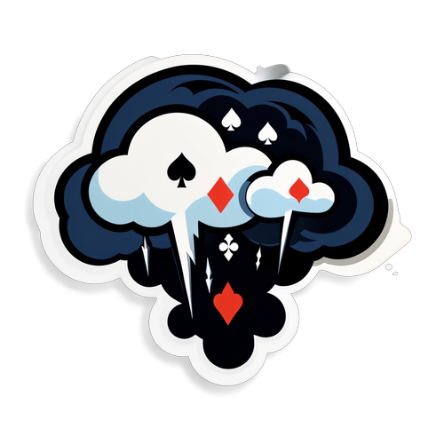 Dramatikong Sticker para sa Labanan ng Storm at Aces