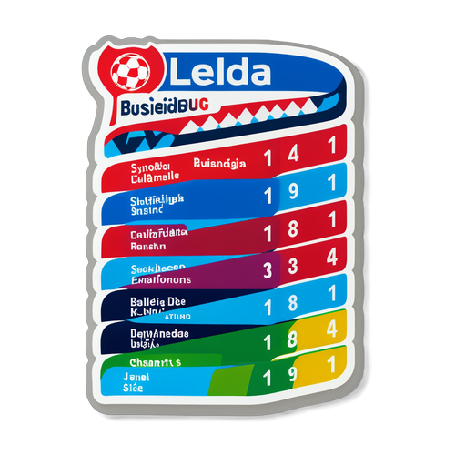 Bundesliga Tabelle Aufkleber