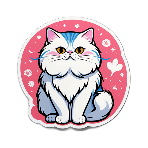 מדבקת חתולים פרסיים