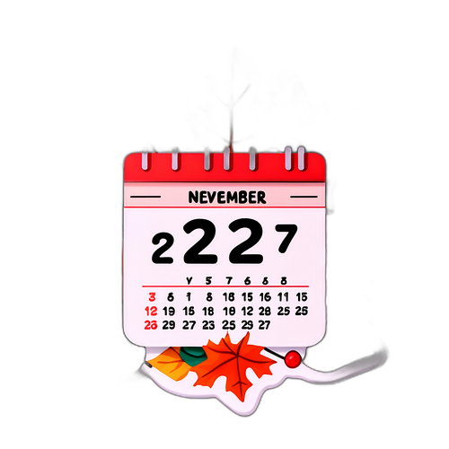 Desain Kalender Unik untuk '27 November 2025'