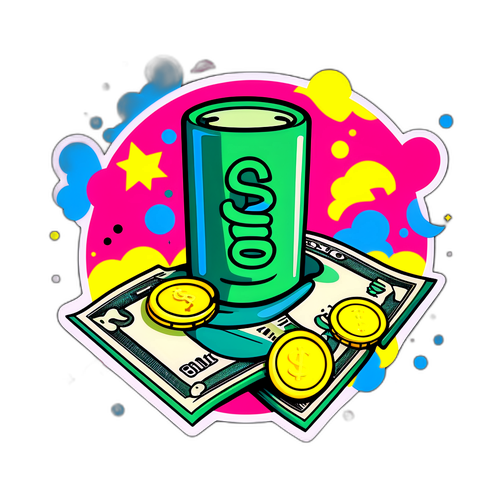 Símbolo de Dinero en Estilo Pop-Art