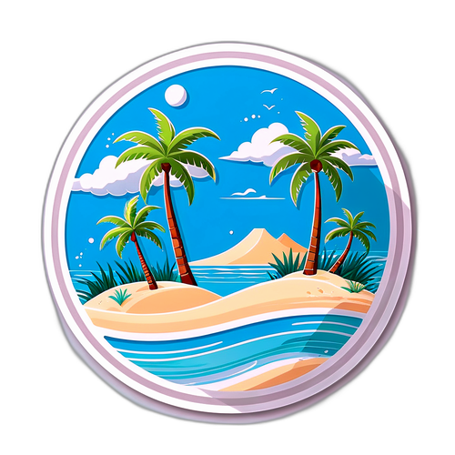 Ilustração Tropical das Ilhas Maurício