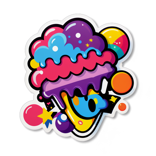 カラフルで楽しいポップカルチャーアート