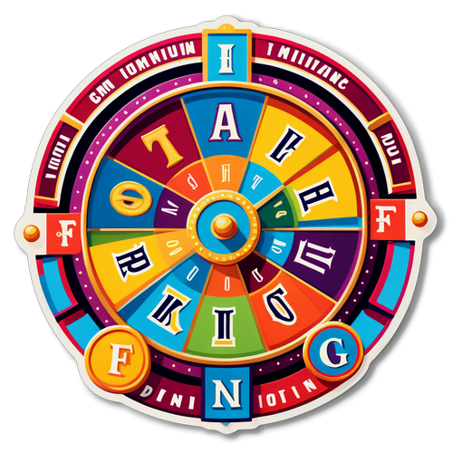 Nostalgic Wheel of Fortune Sticker