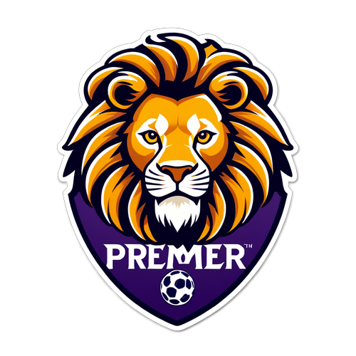 Premier League Lion Sticker