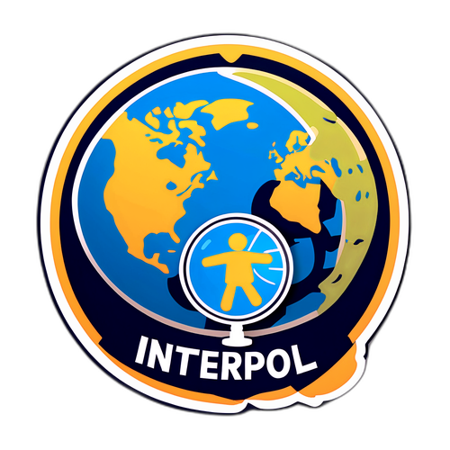 Дизайн для Інтерполу з глобусом та атрибутами детектива
