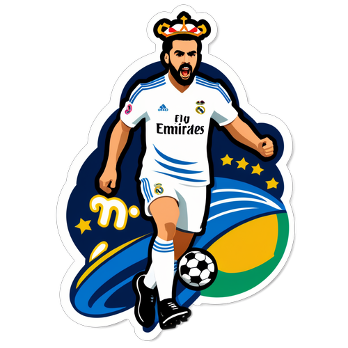 Sticker na May Temang Futebol para sa Real Madrid vs Getafe