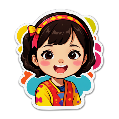 Playful Personality Sticker for Jinna Han