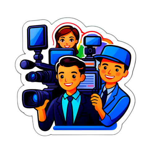 Canlı Haber Yayını Sticker'ı