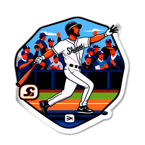 Nolan Schanuel Home Run Celebration Sticker