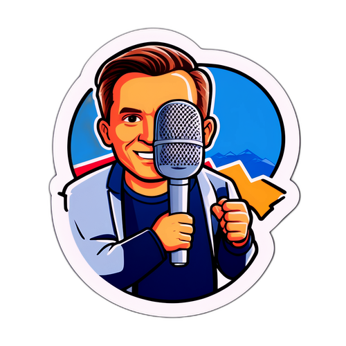 Sticker z wizerunkiem Sekielskiego