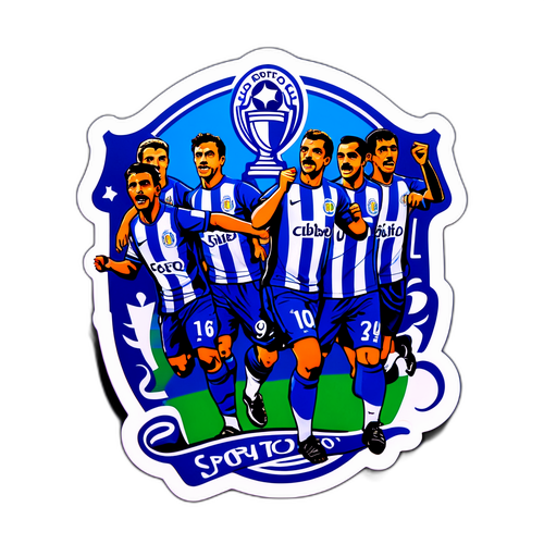 Stika ya Sanaa Ikionyesha Ushindi wa Porto FC