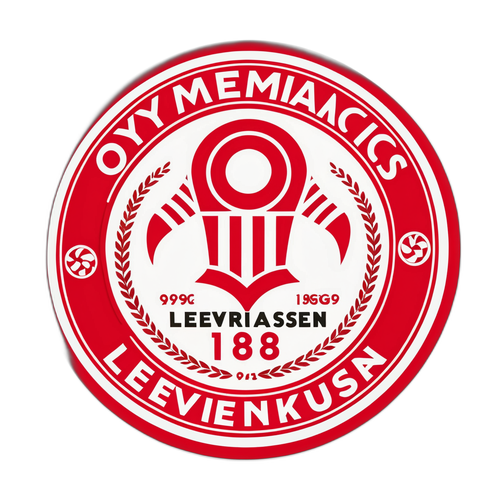 Retro samolepka pro zápas Olympiakos vs. Leverkusen
