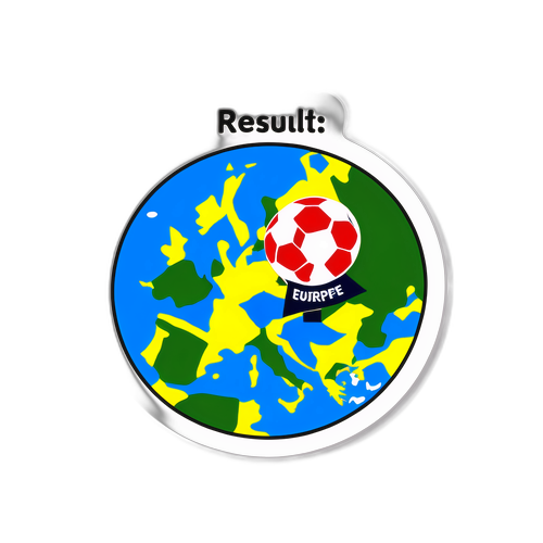 Biểu tưởng bóng đá và bản đồ châu Âu