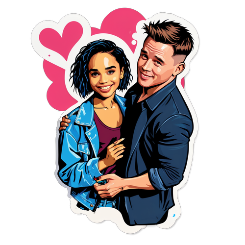 Elskov i Pop-Art: Channing Tatum og Zoe Kravitz i Storslået Romantik!