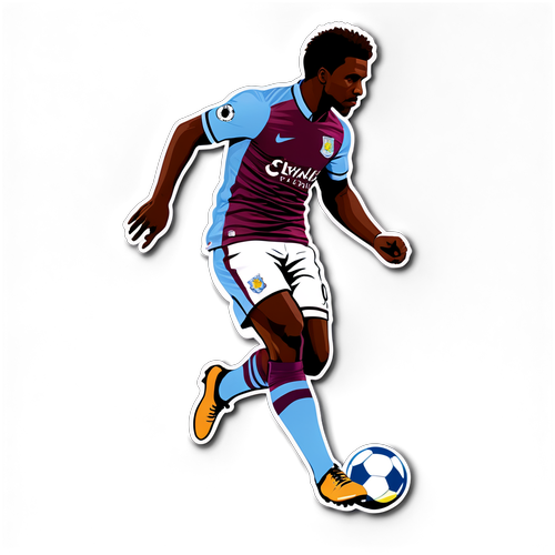 Orgulho em Claret e Azul: A Silhueta do Jogador que Define o Aston Villa!