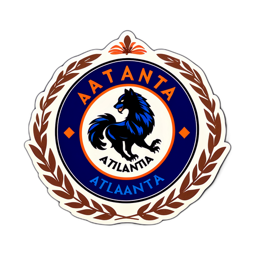 Stiker Gaya Vintage Atalanta BC