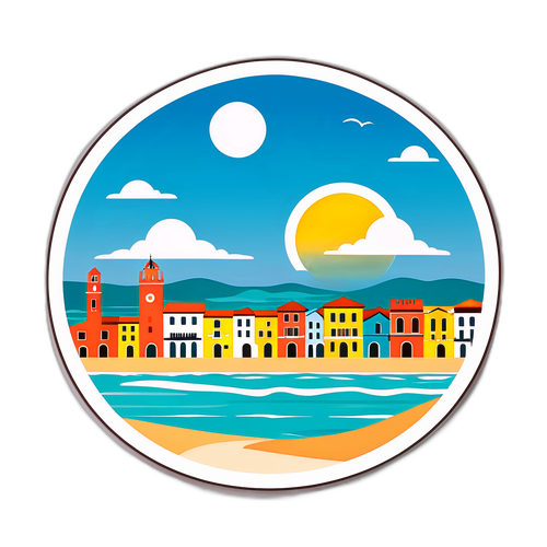 Mediteranes Strandmotiv mit Caorle