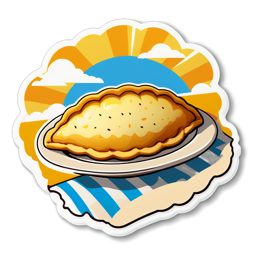 Empanada bajo el sol de Mendoza
