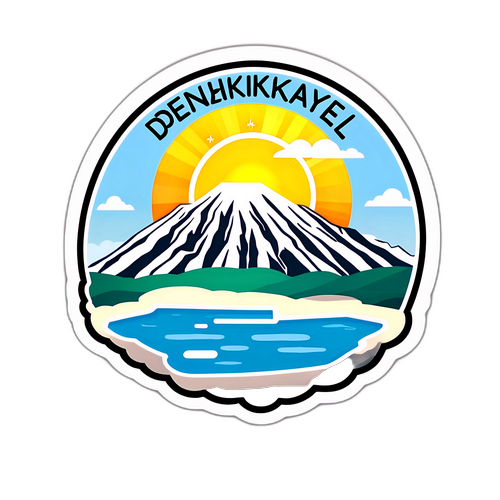 Denizli'nin Simgesi Güneş ve Travertenler Stickerı