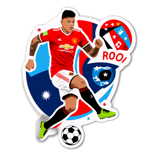 Stiker Menghormati Marcos Rojo
