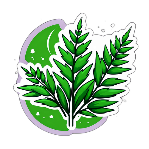 コキアの美しい緑の葉