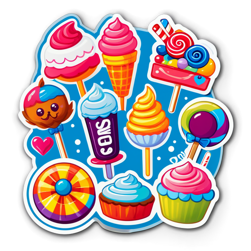 Life is Sweet: Dive into a Candy Wonderland with Kellanova's Whimsical Sticker!