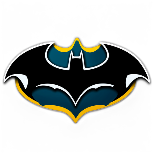 Modern Batman logo sötét háttérrel