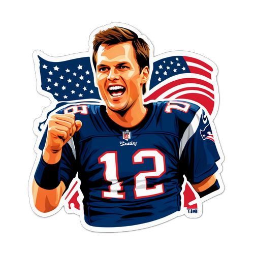 Tom Brady felemelő pillanatai sportos grafikával