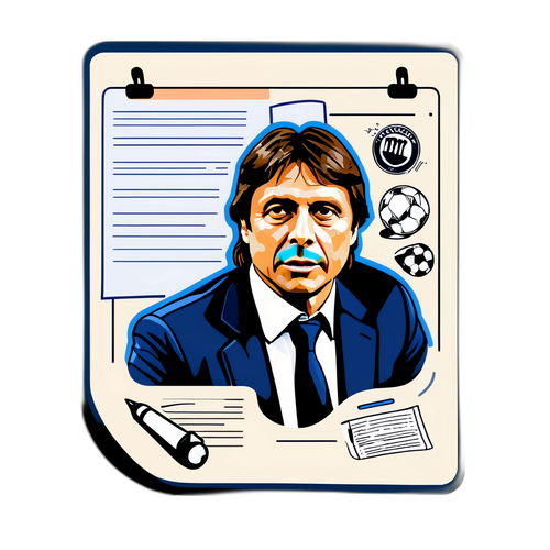 Antonio Conte'nin Taktik Panosu Sticker'ı