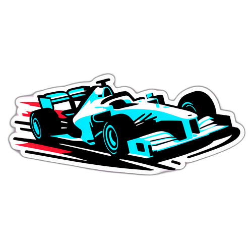 Stiker Kereta F1 Minimalis