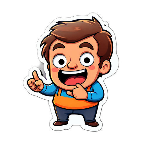 Design di un adesivo divertente da Flavio Insinna