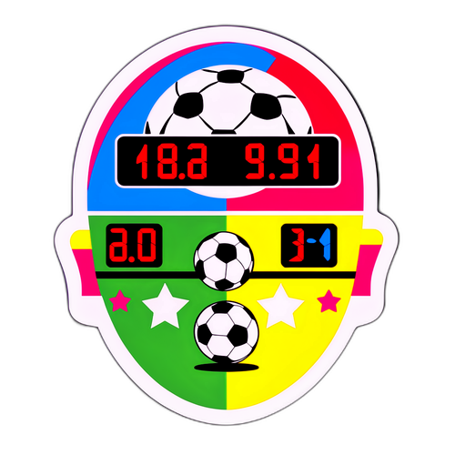 Sticker kết quả bóng đá Anh