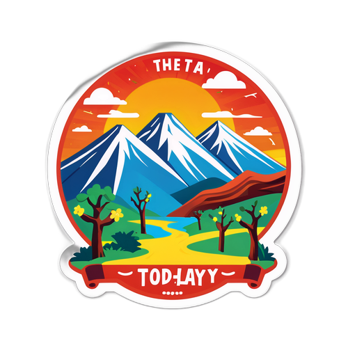 Un paisaje representativo de Salta con la frase 'El clima hoy'