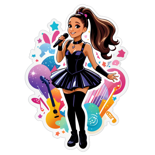 Adesivo di Ariana Grande in Performance